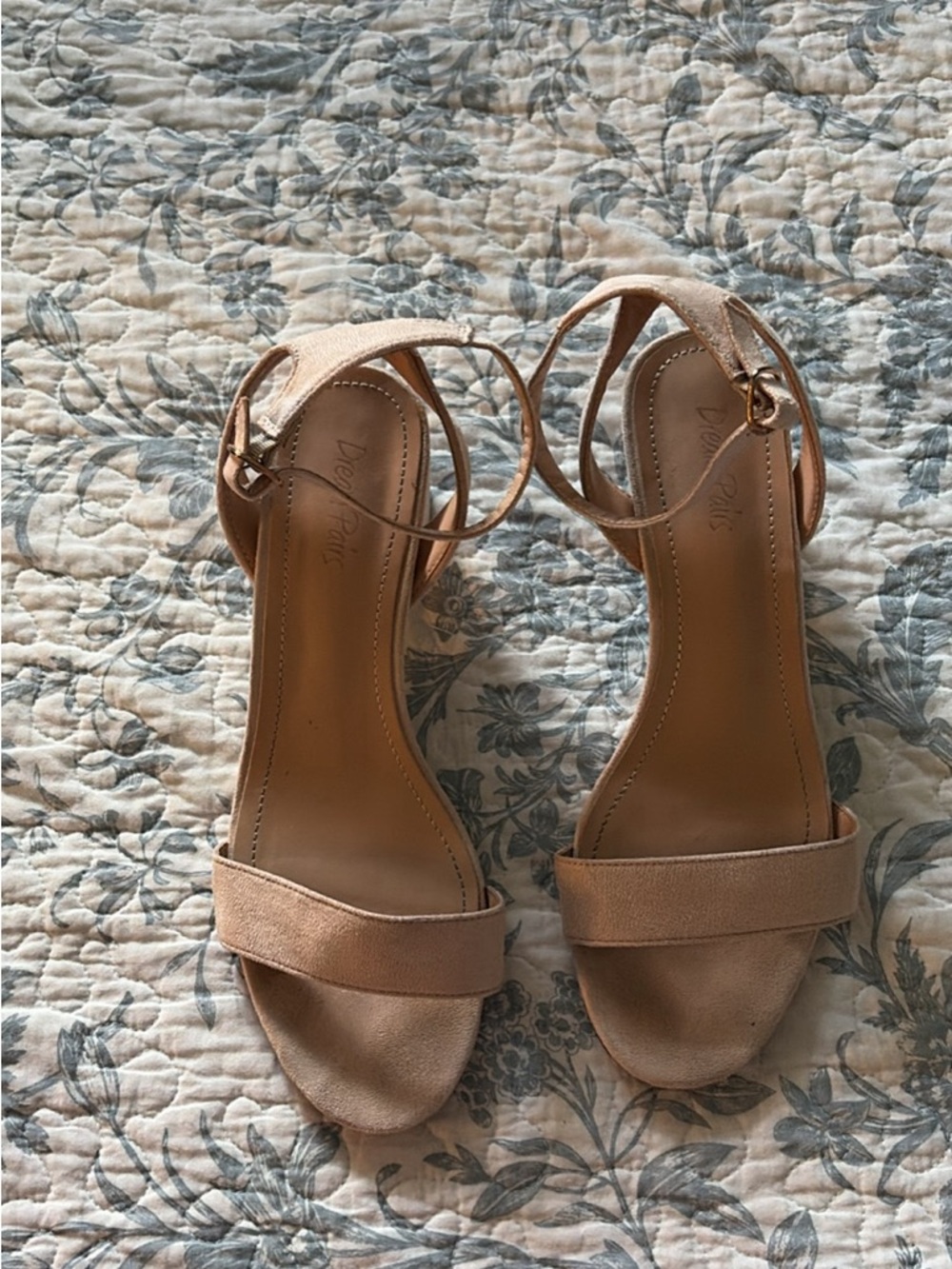 Beige Ankle-Strap Women's Sandals